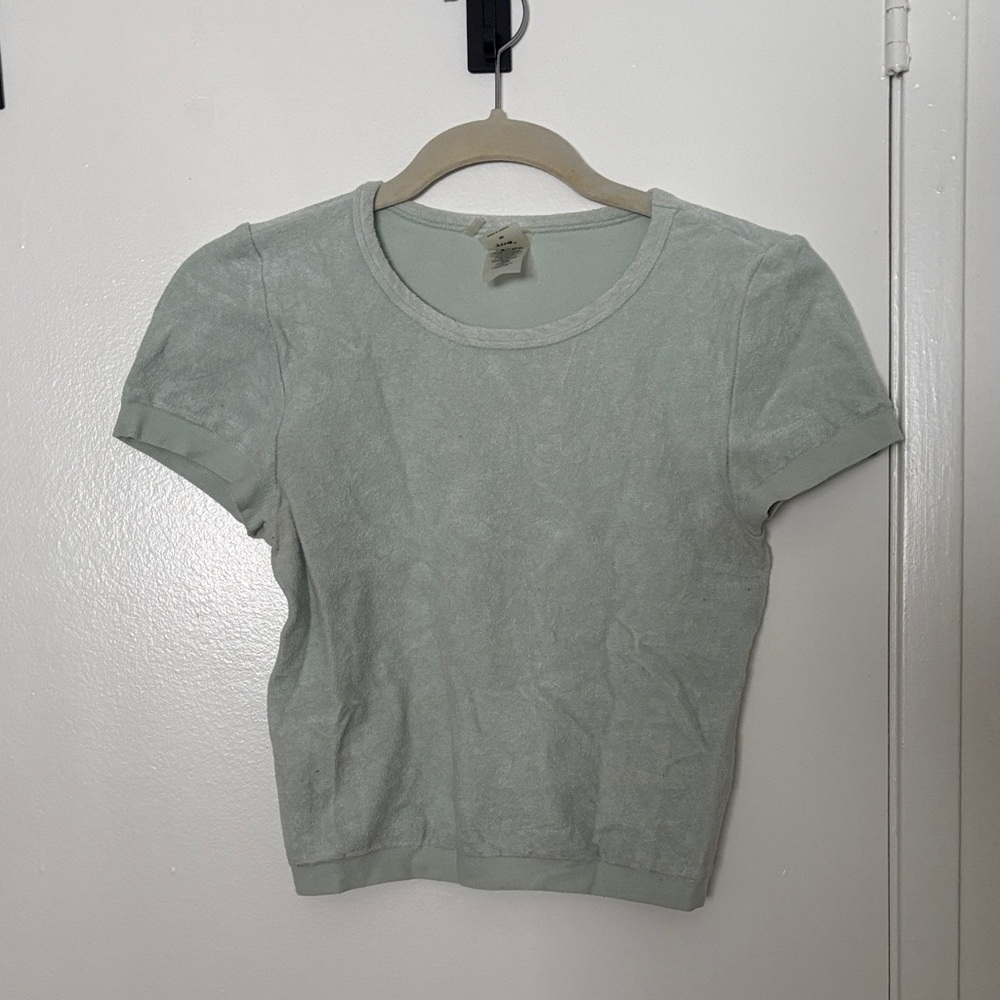 TNA Short Sleeve Crewneck Tee in Sage Green